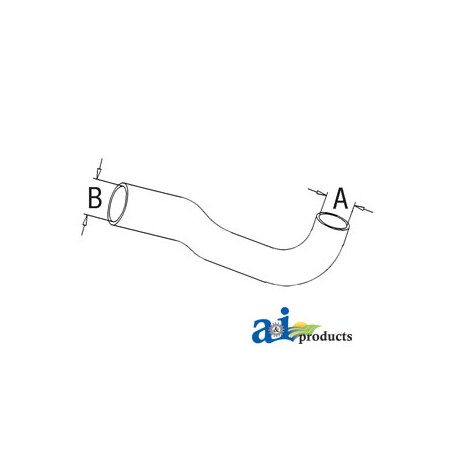 A & I Products Radiator Hose, Bottom 14" x6" x5" A-520309M91
